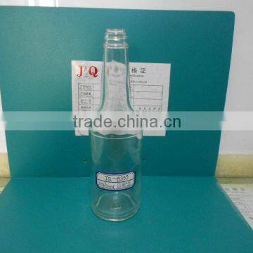300ml clear glass salsa bottle