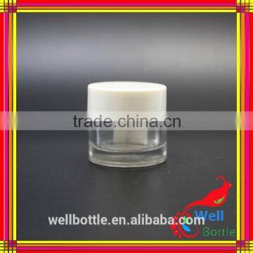 Clear Glass Ice Cream Container Skin Care Cream Jar