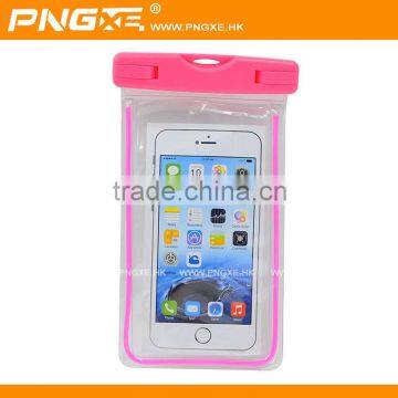 Promotional colorful mobile phone waterproof bag for samsung note4