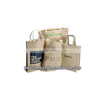 Printed custom made shopping bags jute bag