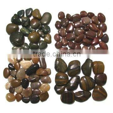 Hot-Sale Natural Polished Pebbles decorating white natural polished road pebbles Salable polished natural stone pebbles