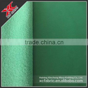 brushed knitted 100 polyester tricot fleece fabric