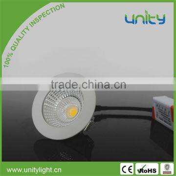 Delicate Appearance 5W COB Beam Angle 30 Degree LED Down Light Aluminum Housing