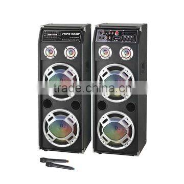 Good design Double professional subwoofer active audio bluetooth home speaker system