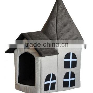 gothic house pet plush house, pet plush house, plush pet home