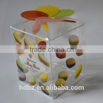 cubic boxes polypropylene or PVC with customized printing.