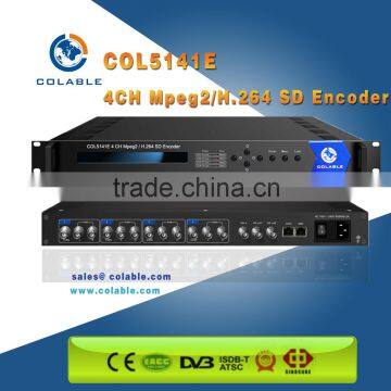 COL5141E 4*CVBS/AV encoder mpeg-2&h 264 video encoder hardware