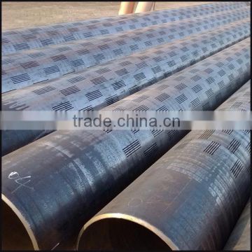 casing screen laser cutting custom-made water well slotted galvanized steel pipe