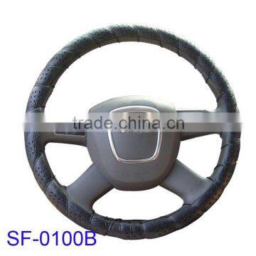 popular PVC cheap hand binding car steering wheel covers for the car parts sales from factory Zhejiang China