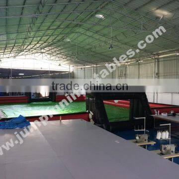 EN71 Human Soap Football Custom Size Jumpfun Inflatable Water Soccer Picth/Football Soap Field for Sale