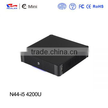 Realan HTPC Intel Haswell i3 i5 i7 Dual Core 2 Threads Processor Mini Barebone PC x86, USB3.0 multi-COM