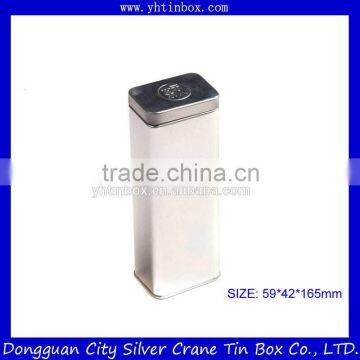 wholesale metal tea tin/tea tin container/tea tins with silver printing