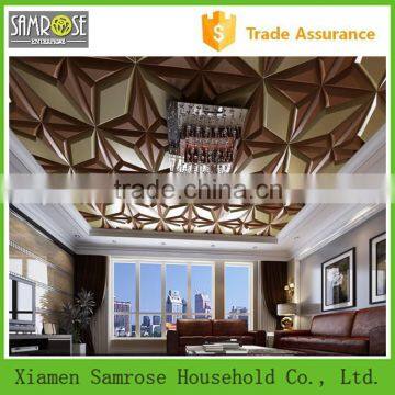 2015 new design wall decor stylish modern cheap decorative 3d restaurant ceiling decoration