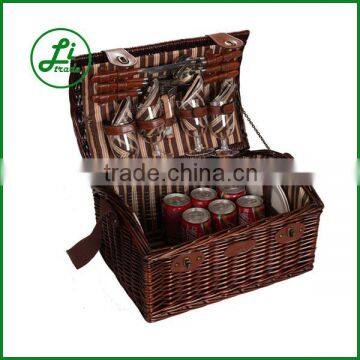 high quality handcrafted wicker picnic basket