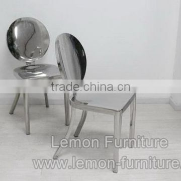 modern 201 stainless steel dining arm chair ghost chair