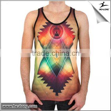 OEM Sublimation Gym Women Dresses Stringer Vest Tank Top Wear