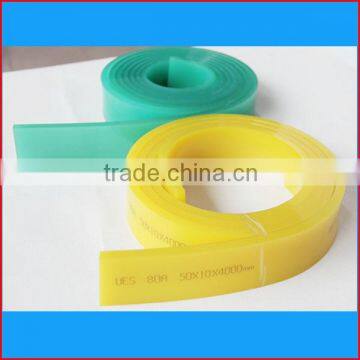 Silicone rubber scraper for silk screen printing