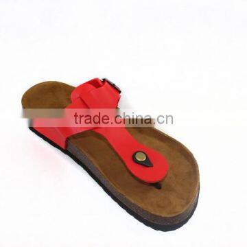 2015 Red Cork Outsole Wear-resisting Lady Flip Flop Sandal Shoes photo-4