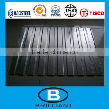 corrugated steel sheet for roofing of different size