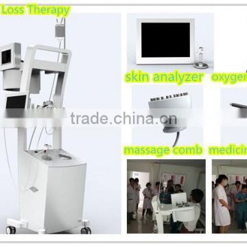 NEWEST !!! Laser + LED hair loss treatment hair regrowth machine/hair growth laser massage machine