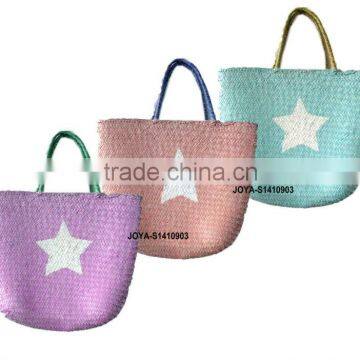 Promotional Natural Straw Bags Woven Straw Bags Beach Bags