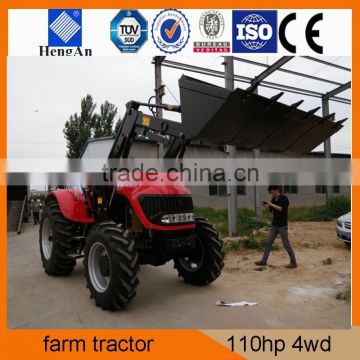 110hp 4wd farm tractor with front loader