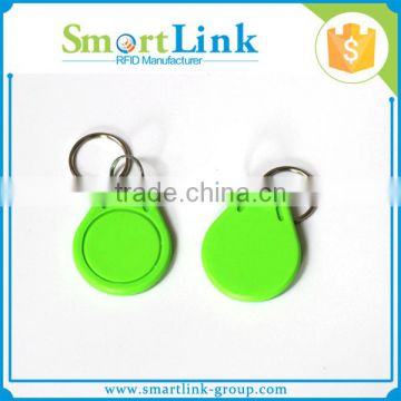 passive waterproof T5577 chip rfid key tag,ABS colorful customized key fob