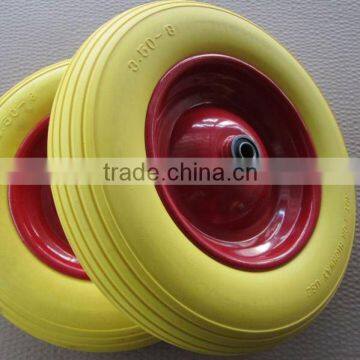 Flat Free PU Foam pu wheels for hand truck