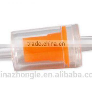 Orange water check valve for aquarium