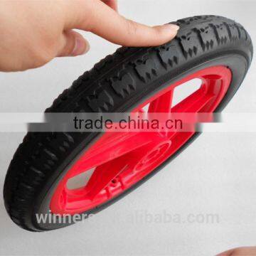 14 inch PU foam plastic push cart spoke wheel