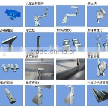 slope roof photovoltaic stents,Q235/Q345 solar galvanized mounting bracket