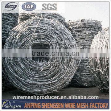 14 gauge galvanized barbed wire for sale plastic barbed wire factory in Anping