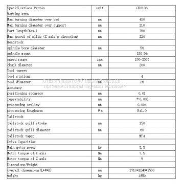 China High Quality CNC Lathe With 2500rpm/min Spindle photo-4