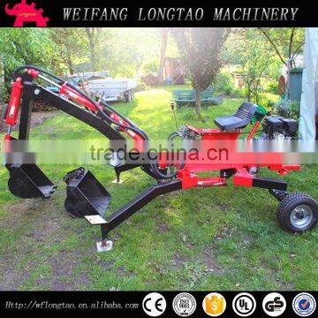 ATV towable mini 9hp backhoe with CE approved