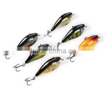 6pcs 6 Color Fishing Crankbait Hook Lure Bait Artificial Bait Sharp Fishing Hooks photo-4
