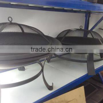 Outdoor Black Steel Fire Pit photo-2