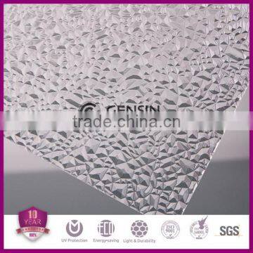 2.5mm Crystal Diamond Polycarbonate Sheet/ Polycarbonate Embossed Sheet photo-3