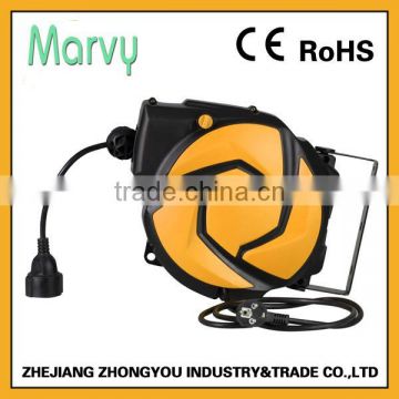 230V mini cord reel extension retractable cable system