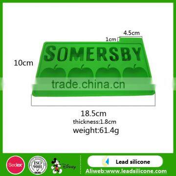 FDA Personalized Apple Shape Silicone Ice Cube Tray,Ice Cube Tray photo-6