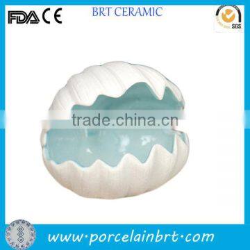 Sea shell shaped ceramic cigar ashtray