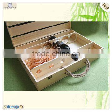 New Luxury High Quality Craft Wine Beer Liquor Display Wooden Box photo-4