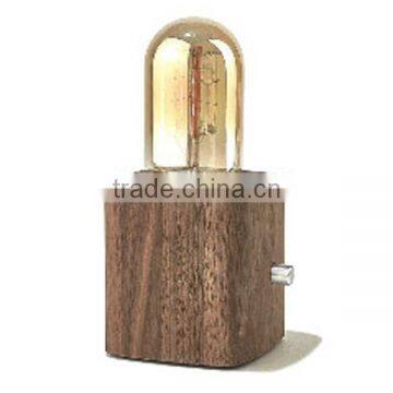 Wooden Base Table Lamp Creative Small LED Acrylic Stereoscopic Shaped Night Light Eco-friendly Desk Lamp photo-2