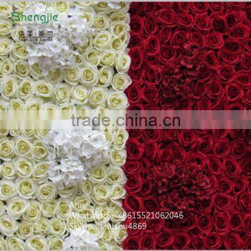 SAST-70004 Hydrangea/rose Flower Wall Wedding Silk Flower Wall for Decor photo-3