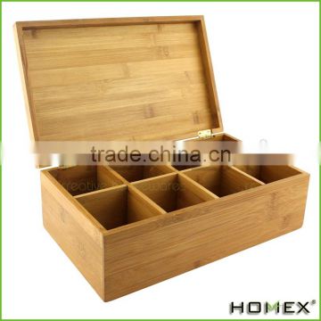 High Quality Beautiful And Custom Luxury Black Brown White Glossy Lacquer Finish Bamboo Tea Box/Homex_Factory