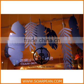 Hanging Acrylic Artificial Leaves for Store Decoration photo-3