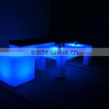 UV-resistant Glowing Illuminated Rechargeable Interactive LED Table DJ Party LED Lounge Furniture Table photo-3