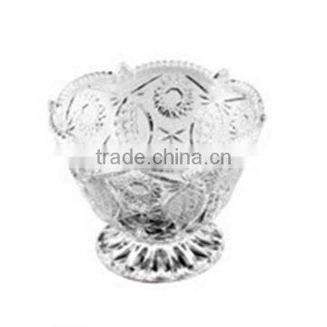 Flower-Shaped Glass Ice Cream Cup