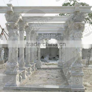 Hot Sale Marble Gazebo for Garden Decoration VGB--001 photo-3
