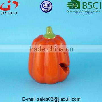 Cheap LED Light Ceramic Halloween Pumpkin photo-4