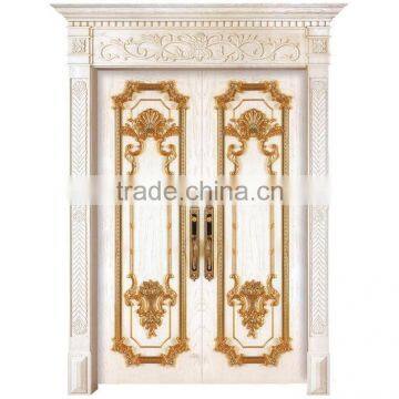Luxury Antique Solid Wood External Door for Villa and Hotel, Finished by Handcarved BF11-12191c photo-4